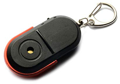 lijun Porte-clés de lumière LED de sifflet de sifflet de localisateur de clé d'alarme Anti-Perte sans Fil