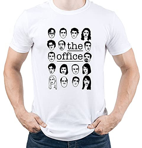 The Office Characters Dwight Schrute t Shirt Camiseta para Hombre Blanco L