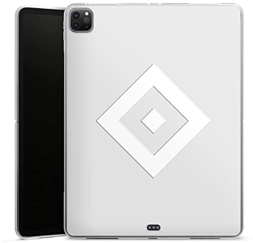 DeinDesign Silikon Hülle kompatibel mit Apple iPad Pro 12.9 (2020) Case Tablet Hülle Hamburger SV Wappen HSV