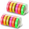 12x UniPlus Kompatibel Dymo Omega Band Ersatz für Dymo Prägeband S0717930 S0717900 9mm 3D Etiketten, Gelb/Pink/Olivgrün, Fluoreszierend Pink/Orange/Grün für Dymo Omega Junior Motex E-101 E-303