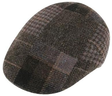 fiebig Gatsby Flatcap Patchwork braun Größe 56