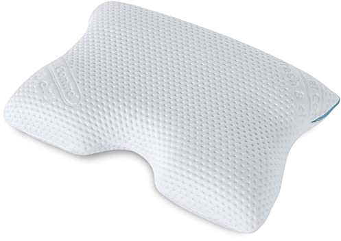 Sovea Ergo - Thermoelastische Kissen I Ätherische Öle I Hoher Schlafkomfort I Ergonomische Form I Entlastung von Wirbeln und Kopf I Antiallergisch I Umweltfreundliches - 55x40x11.5 cm