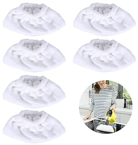 EULAPGOE 6 Panni in Microfibra Compatibile con Il Pulitore a Vapore Kärcher Easyfix SC2, SC3, SC4, SC5, a Prova di Lavatrice (Accessori Non Originali)
