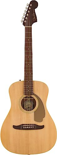 Fender Malibu Player Acoustic Guitar, Walnut Fingerboard, Gold Pickguard, Natural