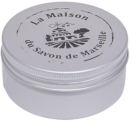 La Maison du Savon de Marseille - Solid Shampoo Bar Soap Case - Secure and Durable Screw Lid Metal Tin - Shower Storage and Travel Soap Holder - Holds 100g Shampoo Bar