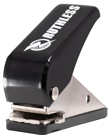 RUTHLESS Dart Flight Punch Pocket Size Easy to Use Darts Accessory, Black (X3028)