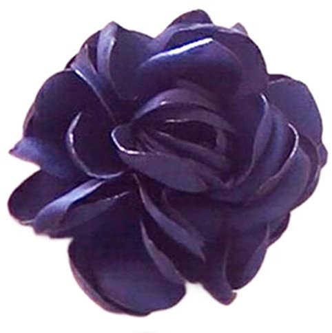 haiaxx Pince à cheveux en forme de camélia - Pour femme - Bleu marine