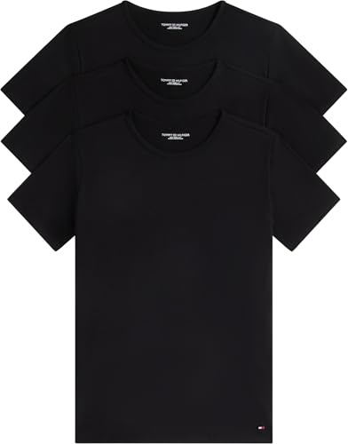 Tommy Hilfiger Herren 3er Pack T-Shirts Kurzarm Stretch Rundhalsausschnitt