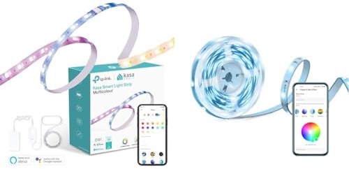 TP-Link Kasa KL430 Smart LED Streifen, WiFi LED Stripe, APP Steuerung & Tapo LED Strip 5M, Wifi LED Streifen, 16 Mio. Farben