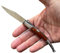 ADCSHOP Navaja Serrana Carraca - 20 cm - hoja de acero 3Cr13Mov de 8,50 cm - mango madera stamina barnizada 11,50 cm - peso 44 gr - Bushcraft Ideal para Portabilidad y Uso Diario