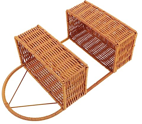 ABOOFAN Woven Shower Basket Wall Hanging Storage Baskets for Bathroom Decor Kitchen Organiser Tea