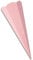itenga Schultüten Rohling Zuschnitt aus stabilem Buntkarton glatt - 68cm - 6eckig - Schultüte Rohling zum Basteln (rosa)