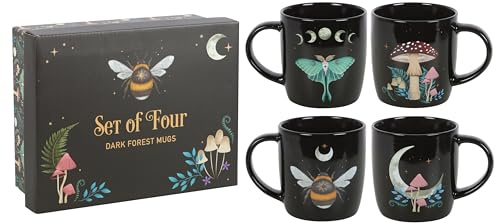 Something Different Wholesale Practical and Distinctive Mug Set: Set of Four Celestial Mugs - Joyful Home Decor Collection - Celestial Wonder Mug Set