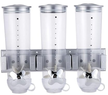 kowaku Dispensador de Dulces, dispensador de Cereales, Granos montados en la Pared, Cubo de Dulces de arroz, dispensador de Alimentos Secos, Recipiente
