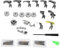 WPKD BLUEIY 17pcs Pieds-de-Biche Machine à Coudre Industrielle Kit,Ensembles Pied Presseur de Machine à Coudre,Plastique et métal Matière,pour Machines à Coudre avec Étui