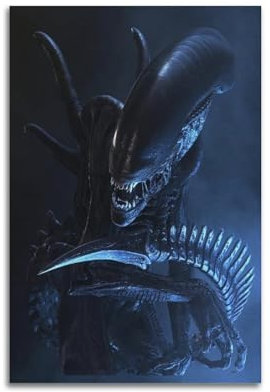 SUEJGUSJLU Filmposter Alien 1979, dekoratives Gemälde, Leinwand, Wandposter und Kunstdruck, modernes Familienschlafzimmer, Dekoration, Poster, 30 x 45 cm