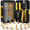 DxCRIMP Set di Connettori Elettrici, 14 Tipi 0,25-2,5 mm² Faston Connettori, Faston Elettrici, Pinza Capicorda, Pinza Crimpatrice, Pinza Crimpatrice Capicorda, Capicorda Elettrici a Crimpare