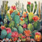 Diamond Painting Kaktus-5D Diamond Painting Erwachsene Kaktus,Landschaft Diamond Painting Bilder Erwachsene für Home Wand Dekor(Kaktus,30x30cm)