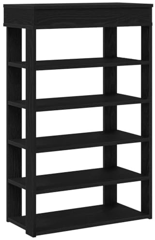 vidaXL Schuhregal Schwarz 60x30x98 cm Holzwerkstoff