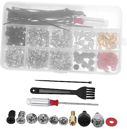 Housoutil 2 Boxes Case Screw Set Roost Laptop Stand Laptop Screws Assortment Kit Laptop Stand for Lap Notebook Mounting Screws Precision Screwdriver Installation Screws Nickel Plated