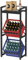 Lifewit Getränkekistenregal mit Ablage für 2 Kisten, 32D x 49W x 117,3H cm Regale für Getränkekisten, Kistenregal Getränkeregal Bierkistenregal Freistehend Kistenständer Wasserkistenregal, Schwarz