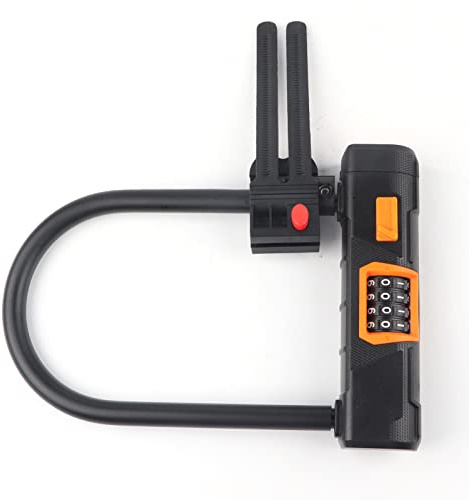 Bikes U Lock, Bikes Cycling Steel Combination Lock Anti Theft Bikes Security Lock Cycling Safety Accessory for Cycling Enthusiast