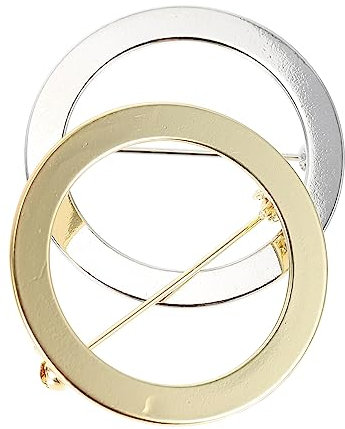 BESPORTBLE 2 Stück Metallnadeln Runde Brosche Ornament Broschen Für Damen Kleider Kleidung Nadel Dekorative Nadeln Für Kleidung Mädchen Mode Kreis Brust Boutonniere Nadeln