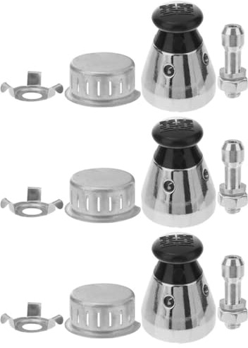 BIUDECO 3 Stück Ventile für Küchen Schnellkochtöpfe aus Aluminiumlegierung Zuverlässige und Leicht Austauschbare Dichtungsventile für Schnellkochtopfdeckel Geeignet für Druckkochtöpfe