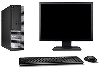 Lot PC Dell Optiplex 3020 SFF Intel G3220 3GHz 4Go 250Go DVD WiFi W7 + Ecran 17 (Reconditionné)