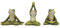 Pacific Giftware Zen Garden Inner Peace Yoga Frogs Set of 3 Figurine Collectible Sculpture Mini Garden Decor 2.5 inch Tall