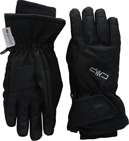 CMP - Twill-Skihandschuhe für Kinder, Schwarz, 5.5