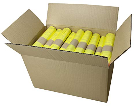 VARIOSAN Gelber Sack 12692, 650 Stück, 50 Rollen im Karton, 90 L, 15 µm