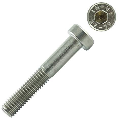 Eisenwaren2000 | Zylinderschrauben mit Innensechskant M6 x 30 mm (50 Stück) - Zylinderkopf Schrauben ISO 14580 - DIN 7984 Gewindeschrauben - Edelstahl A2 V2A - rostfrei