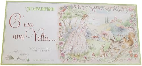 Regina di Fiori - Confezione Regalo Decorata con Infusi e Tisane. 5 Gusti Assortiti, 30 Filtri