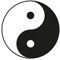 Ritter Mediendesign Yin und Yang Aufkleber Sticker Autoaufkleber Wetterfest Waschstrassenfest und UV-Beständig Schwarz Klassisch