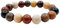 Thajaling 12mm natürlich Stupa Ebenholz Holzperlen Armband Frauen Männer Strang Stretch elastisch Armband