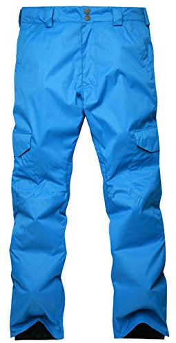 Herren-ski-Hose mit Reißverschluss, Winddicht Wasserdicht Dick Ski-Outfit Füllung Baumwolle Schneehose für Männer Fischen Thermische Dauerhafte Ski Schneehose Snowboarden
