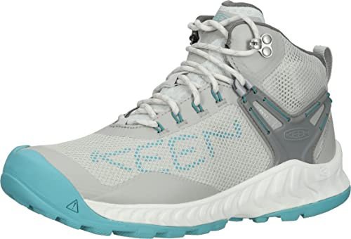 KEEN Damen Nxis Evo Mid Waterproof Wanderstiefel, Vapor/Porcelain, 41 EU