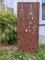 Zen Man Garten Sichtschutz aus Metall 1mm Rost Gartenzaun rost Sichtschutzwand Doppelseitiges Muster B50H120cm, Der Einzige, Nr.1