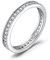 JewelryPalace Modeschmuck Klassisch Zirkonia Band Ring Damen, Hochzeitsringe Damenring Silber 925 Trauringe Eheringe für Frauen, Vorsteckring Stapelring Eternity Ring Bandring Schmal, Ringe Set 50