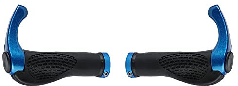 Fahrradgriffe Ergonomisch,Rutschfester Gummi Fahrrad Griffe Lenkergriffe Fahrrad Lenker Griffe 22mm Rennrad Lenker Griffe MTB Griffe Bike Handgriff für Fahrrad/Mountainbike/Rennrad/Faltrad,Blau
