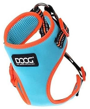 DOOG – Neoflex Hunde-Softgeschirr Beethoven (Neon) – Schnelltrocknend, wasserfreundlich und verstellbar für optimalen Sitz – Ideal für Strandspaziergänge und aktive Outdoor-Hunde – Extra klein
