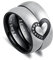 ANAZOZ Eheringe Edelstahl Paarpreis, Verlobungsring Paar Personalisierte Hochzeit Ringe Breit 6mm Puzzleherz mit Zirkonia