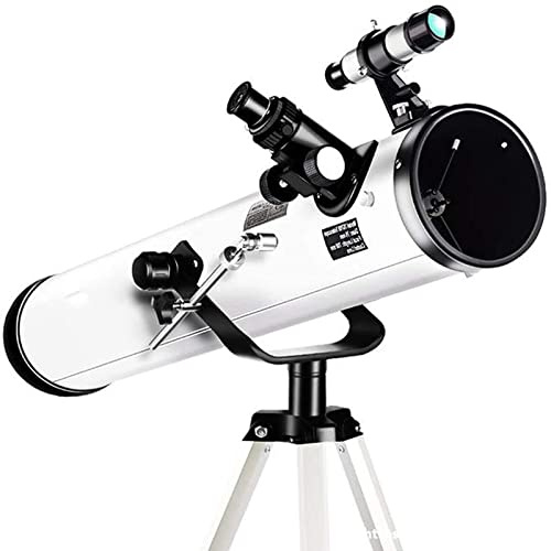 Teleskop 76-mm-Refraktor-Teleskop mit Stativ und Sucherfernrohr, beste Teleskope, Planeten, Brechungs-Astronomie-Teleskop für Anfänger, Nachtsicht bei schwachem Licht, wasserdichtes HD Double the