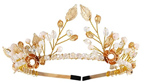 Yean Braut-Haarband Stirnbänder Kristall Krone Damen Tiara Kopfschmuck Hochzeit Haarschmuck für Frauen und Mädchen