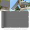SunSail Wasserdicht Rechteckig 10 x 10 m Sonnenschutz Windschutz Shades Segel Markise mit Kostenlosem Seil für Patio Hinterhof Rasengarten, Hellgrau