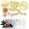 Jxuzh Cake Topper 85 Kuchendeko Geburtstag Gold Happy 85.birthday Kuchendeko 85. Geburtstag Tortendeko 85 Schwarz 85. Geburtstag Kuchen Deko 85 Geburtstag Frau Happy Birthday 85 Geburstagstorte Deko