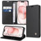 Handyhülle für iPhone 15 Hülle [mit Schutzfolie][Premium PU Leder] Klapphülle Kartenfach Magnetic Ständer Flip Case Cover Etui Tasche Schutzhülle für iPhone 15 6.1“ (Black)