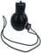 Fonowx Pfeife Sport Handpfeife, Sportpfeife mit Umhängeband, Trillerpfeife für Trainer, Schiedsrichter Pfeife, Hand Squeeze Whistles für Schiedsrichter, Sportlehrer, Hundetrainer, Schwarz