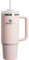 STANLEY Quencher H2.0 FlowState Trinkbecher, vakuumisoliert, aus Edelstahl mit Deckel und Trinkhalm, für Wasser, Eistee oder Kaffee (Blüteen, 1,2 Liter)